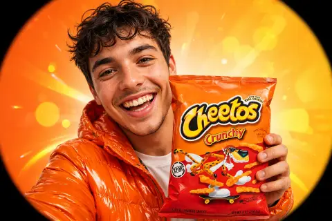 Cheetos Snack Ad Portrait