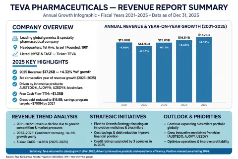 Corporate Revenue Report Infographic