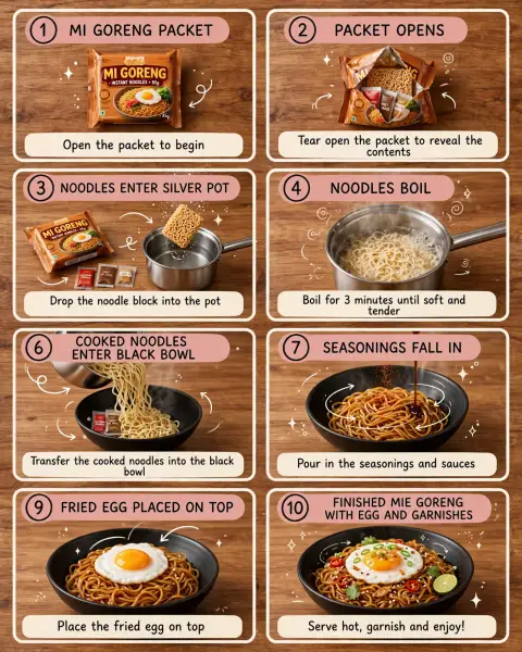 Editorial Cooking Storyboard Layout