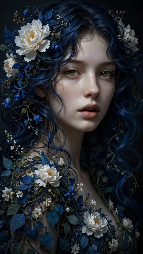 Ethereal Floral Portrait