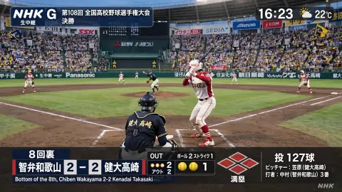 Koshien Baseball Broadcast Screen