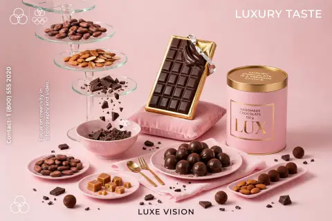 Luxury Chocolate Ad Still Life