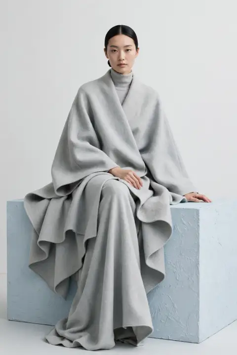 Minimalist Architectural Fashion Portrait