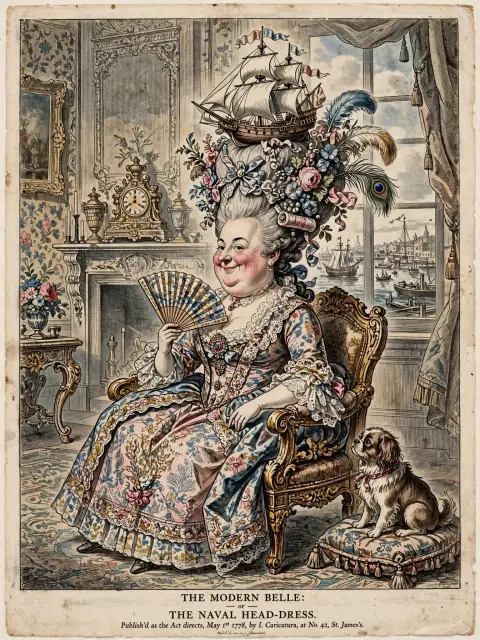Vintage British Caricature Satire