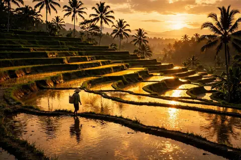 Paddy Mirror Sunset