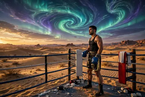 3D Northern Lights Render