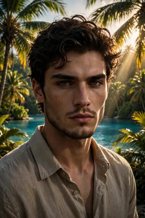 Tropical Paradise Portrait