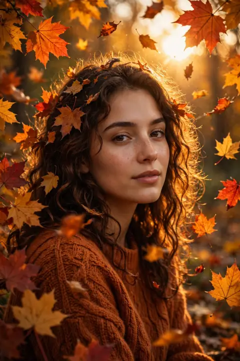 Autumn Fire Portrait