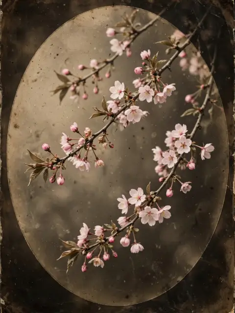 Retro Cherry Blossom