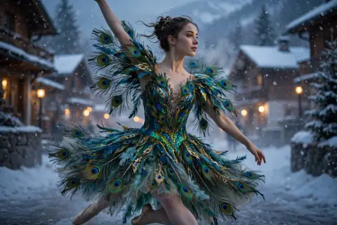 Peacock Dance Video Prompt