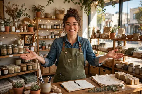 Small Business Owner Shop