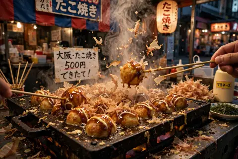 Takoyaki Flip Action