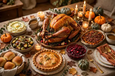Thanksgiving Dinner Table