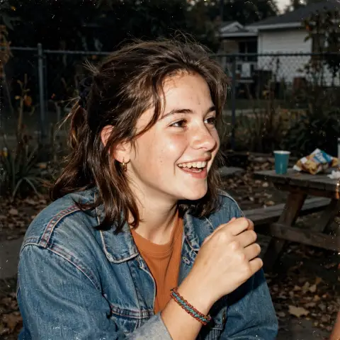 Vintage Film Teen Girl