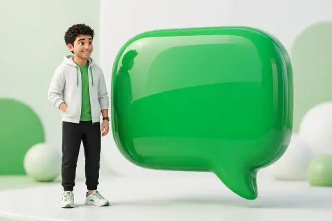 WhatsApp 3D Boy