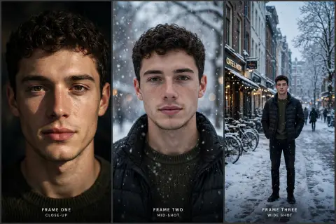 Winter 3-Frame Composite Photo Prompt
