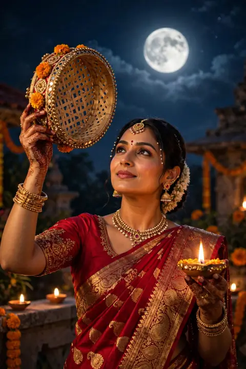 Woman Karwa Chauth