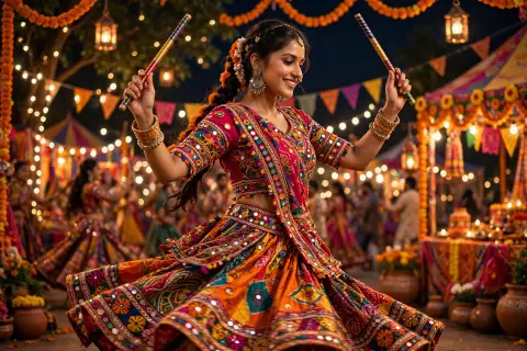 Woman Navratri Garba