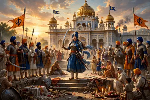 Woman Sikh History Art