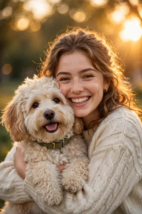 Woman with Pet